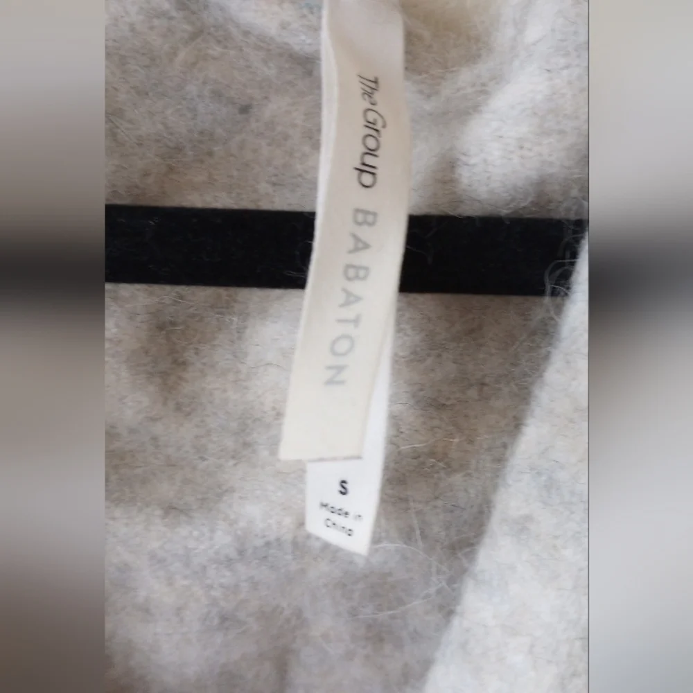 Babaton Crossover Faux Wrap Wool Alpaca Sweater Large - Picture 6 of 7